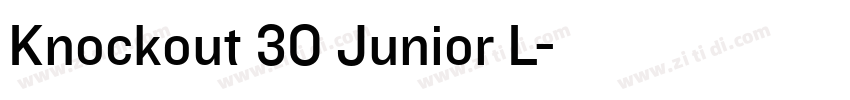 Knockout 30 Junior L字体转换
